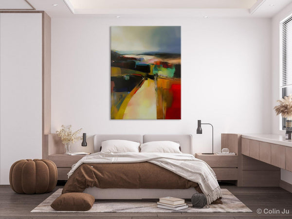 Original Landscape Paintings, Acrylic Painting on Canvas, Extra Large Paintings for Bedroom, Modern Paintings, Large Contemporary Wall Art-LargePaintingArt.com