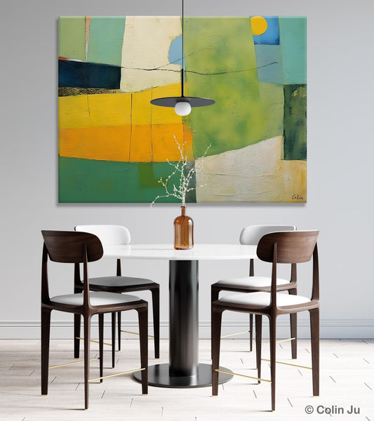 Original Canvas Artwork, Large Wall Art Painting for Dining Room, Contemporary Acrylic Painting on Canvas, Modern Abstract Wall Paintings-LargePaintingArt.com
