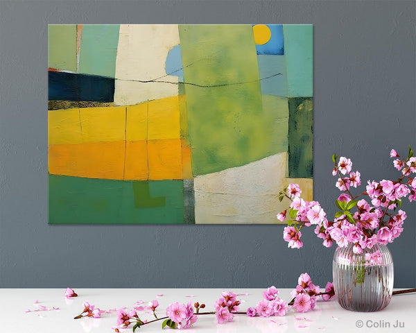 Original Canvas Artwork, Large Wall Art Painting for Dining Room, Contemporary Acrylic Painting on Canvas, Modern Abstract Wall Paintings-LargePaintingArt.com
