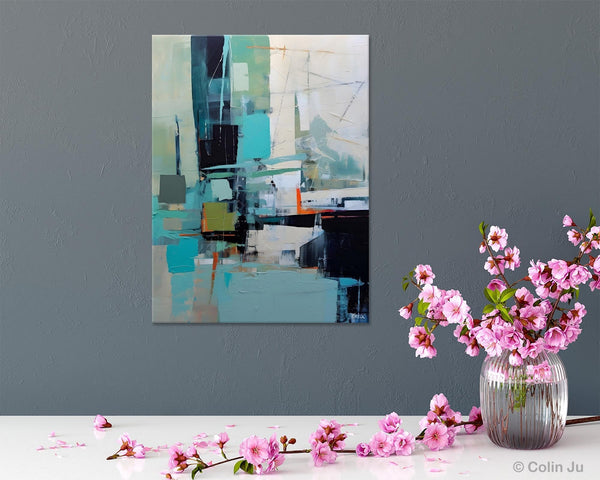 Original Abstract Art, Large Wall Art Painting for Dining Room, Large Modern Canvas Wall Paintings, Hand Painted Acrylic Painting on Canvas-LargePaintingArt.com