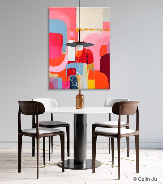 Contemporary Acrylic Painting on Canvas, Simple Abstract Art, Large Painting for Dining Room, Original Canvas Artwork, Wall Art Paintings-LargePaintingArt.com