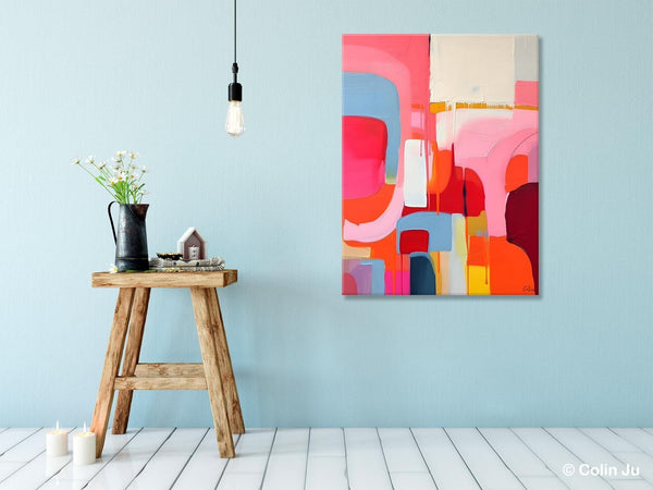 Contemporary Acrylic Painting on Canvas, Simple Abstract Art, Large Painting for Dining Room, Original Canvas Artwork, Wall Art Paintings-LargePaintingArt.com