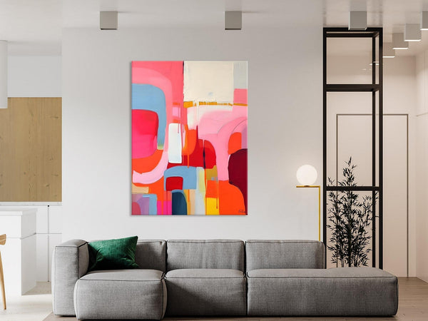 Contemporary Acrylic Painting on Canvas, Simple Abstract Art, Large Painting for Dining Room, Original Canvas Artwork, Wall Art Paintings-LargePaintingArt.com