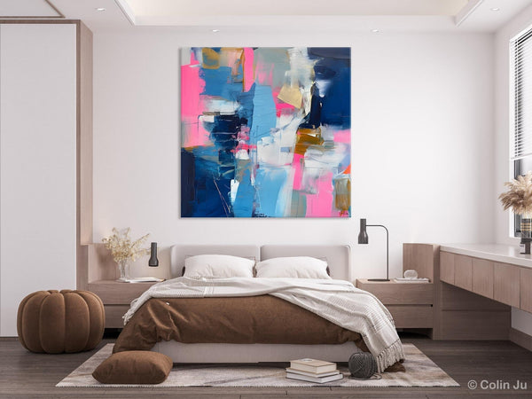 Canvas Art, Original Modern Wall Art, Modern Acrylic Artwork, Modern Canvas Paintings, Contemporary Large Abstract Painting for Dining Room-LargePaintingArt.com