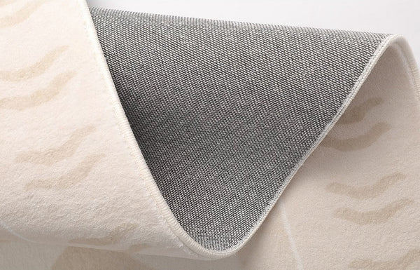 Mid Century Modern Rugs Next to Bed, Modern Rugs for Dining Room, Soft Contemporary Rugs for Bedroom, Cream Modern Carpets for Living Room-LargePaintingArt.com