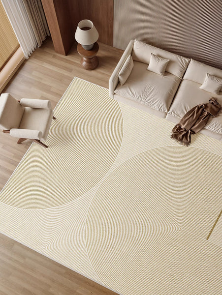 Bedroom Large Geometric Contemporary Rugs, Modern Rugs for Bedroom, Dining Room Floor Rug, Extra Large Floor Rugs for Living Room-LargePaintingArt.com