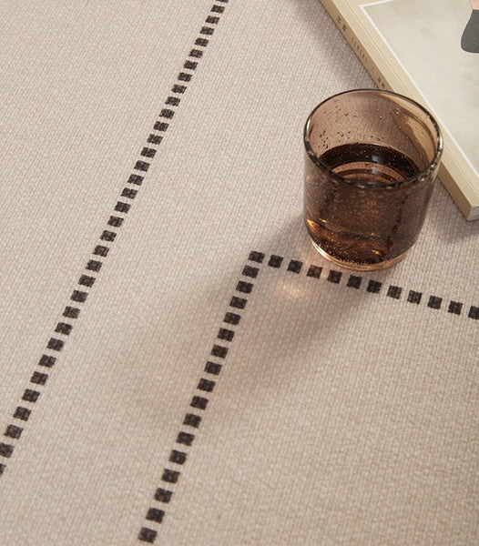 Abstract Contemporary Modern Rugs for Living Room, Geometric Modern Rug Placement Ideas for Dining Room, Large Modern Rugs for Bedroom-LargePaintingArt.com