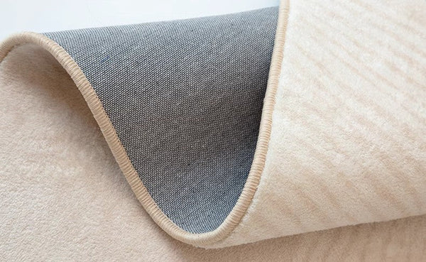 Dining Room Modern Rugs, Thick Soft Modern Rugs for Living Room, Cream Color Modern Living Room Rugs, Contemporary Rugs for Bedroom-LargePaintingArt.com