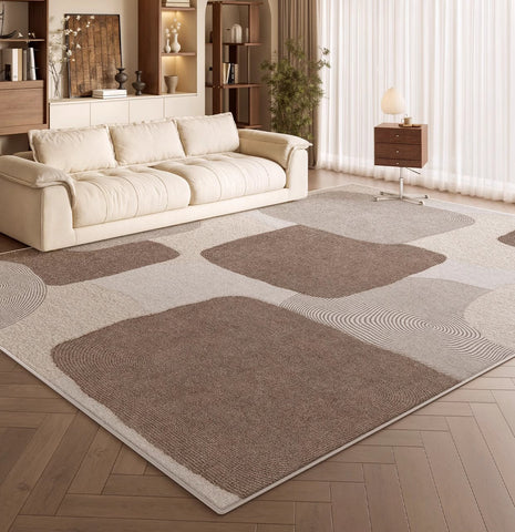 Unique Large Contemporary Floor Carpets for Living Room, Dining Room Modern Rugs, Extra Large Geometric Modern Rugs in Bedroom, Modern Rugs for Sale-LargePaintingArt.com