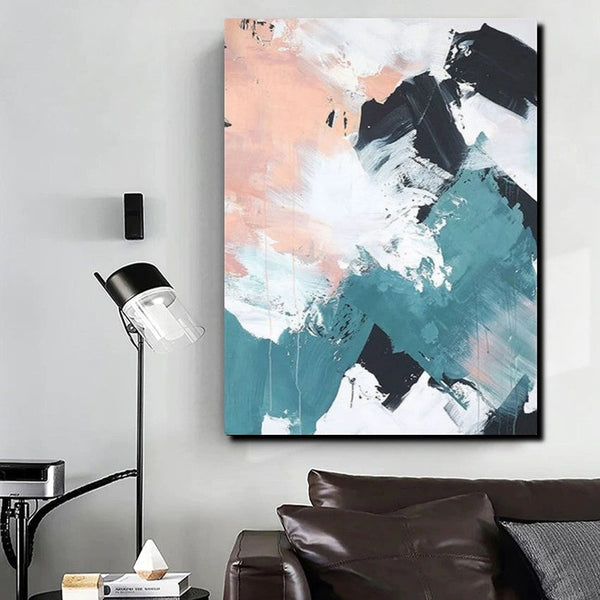 Contemporary Abstract Art, Bedroom Canvas Art Ideas, Large Painting for Sale, Buy Large Paintings Online, Simple Modern Art-LargePaintingArt.com