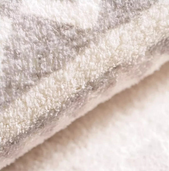 Washable Bathroom Runner Rugs, Morocco Contemporary Rug Ideas for Living Room, Modern Runner Rugs Next to Bed, Large Modern Rugs for Dining Room-LargePaintingArt.com