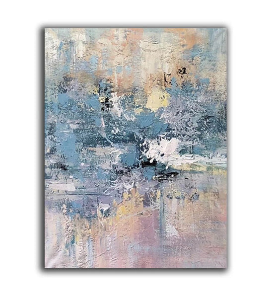 Simple Wall Art Ideas, Heavy Texture Painting, Bedroom Abstract Paintings, Modern Abstract Painting, Large Acrylic Canvas Paintings-LargePaintingArt.com
