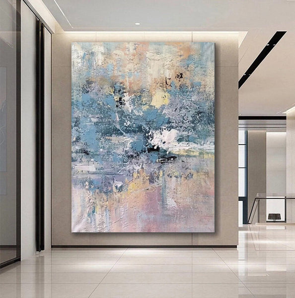 Simple Wall Art Ideas, Heavy Texture Painting, Bedroom Abstract Paintings, Modern Abstract Painting, Large Acrylic Canvas Paintings-LargePaintingArt.com