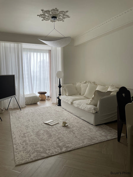 French Style Modern Rugs for Bedroom, Modern Rugs for Interior Design, Contemporary Modern Rugs under Dining Room Table, Soft Rugs for Living Room-LargePaintingArt.com