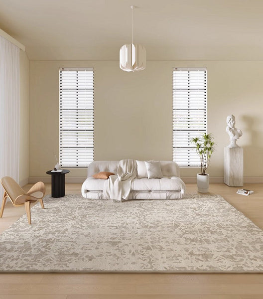 French Style Modern Rugs for Bedroom, Modern Rugs for Interior Design, Contemporary Modern Rugs under Dining Room Table, Soft Rugs for Living Room-LargePaintingArt.com