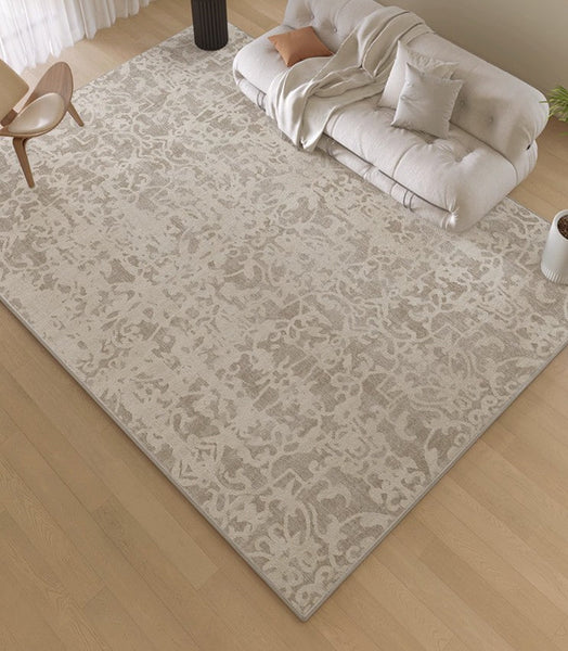 French Style Modern Rugs for Bedroom, Modern Rugs for Interior Design, Contemporary Modern Rugs under Dining Room Table, Soft Rugs for Living Room-LargePaintingArt.com