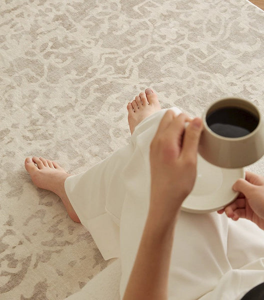 French Style Modern Rugs for Bedroom, Modern Rugs for Interior Design, Contemporary Modern Rugs under Dining Room Table, Soft Rugs for Living Room-LargePaintingArt.com