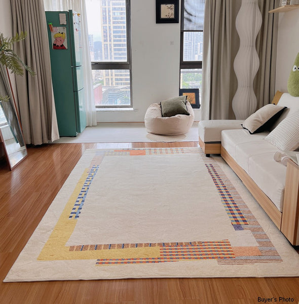 Unique Modern Rug Ideas for Living Room, Modern Floor Carpets for Office, Abstract Contemporary Rugs for Bedroom, Large Modern Rugs under Sofa-LargePaintingArt.com