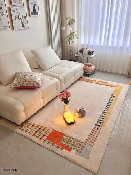 Unique Modern Rug Ideas for Living Room, Modern Floor Carpets for Office, Abstract Contemporary Rugs for Bedroom, Large Modern Rugs under Sofa-LargePaintingArt.com