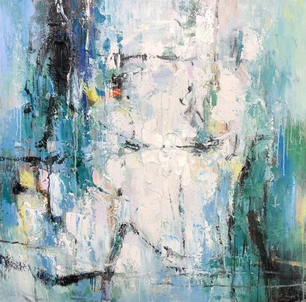 Large Paintings for Living Room, Hand Painted Acrylic Painting, Bedroom Wall Painting, Modern Contemporary Art, Modern Paintings for Dining Room-LargePaintingArt.com