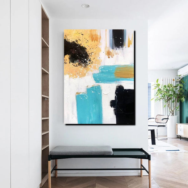 Bedroom Wall Art Paintings, Acrylic Abstract Paintings, Large Painting on Canvas, Buy Abstract Painting Online, Simple Modern Art-LargePaintingArt.com