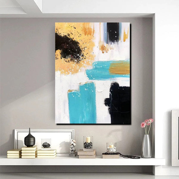 Bedroom Wall Art Paintings, Acrylic Abstract Paintings, Large Painting on Canvas, Buy Abstract Painting Online, Simple Modern Art-LargePaintingArt.com