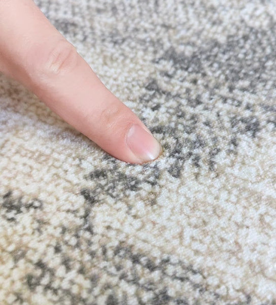 Dining Room Floor Rug, Large Gray Floor Rugs for Living Room, Modern Floor Rugs for Bedroom, Extra Large Geometric Modern Rugs for Office-LargePaintingArt.com