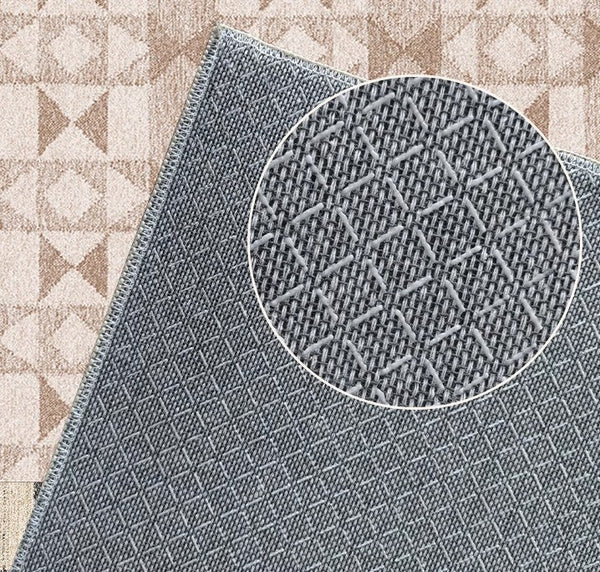 Contemporary Abstract Rugs under Dining Room Table, Mid Century Modern Rugs for Bedroom, Large Modern Rugs for Living Room-LargePaintingArt.com