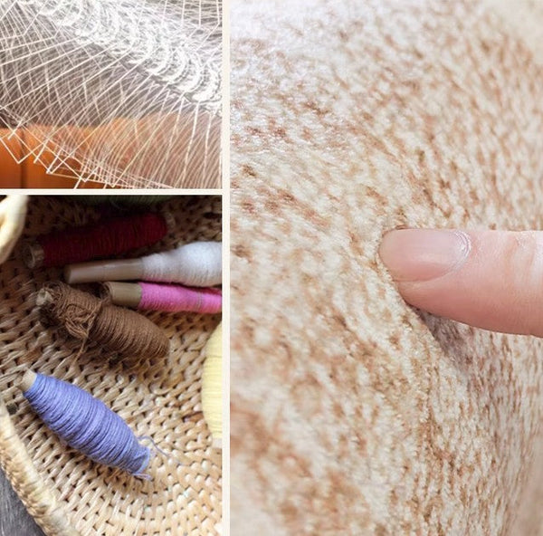 Mid Century Modern Rugs for Bedroom, Contemporary Abstract Rugs under Dining Room Table, Large Modern Rugs for Living Room-LargePaintingArt.com