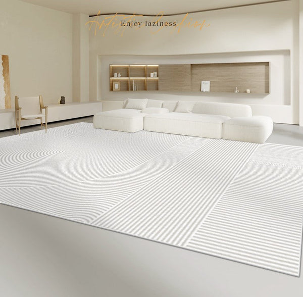 Geometric Modern Rugs for Dining Room, Simple Modern Carpets for Interior Design, Abstract Geometric Modern Rugs for Living Room, Soft Modern Rugs for Bedroom-LargePaintingArt.com