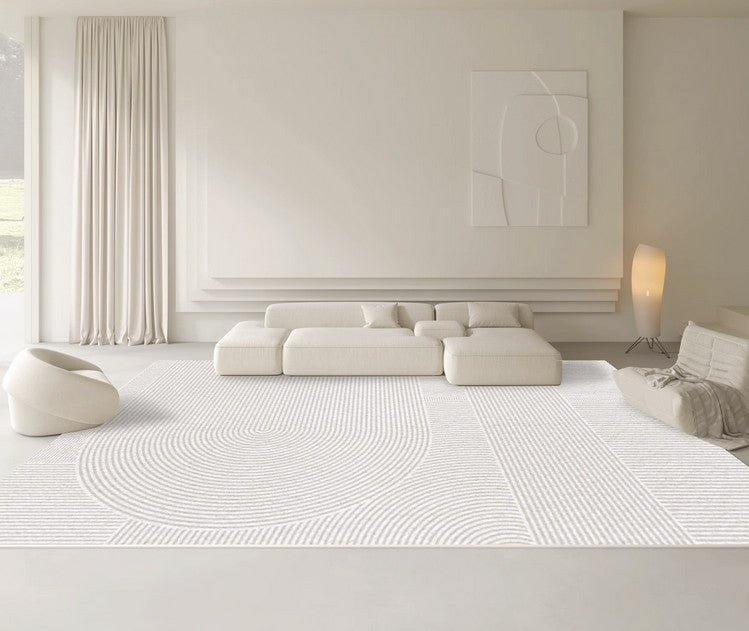 Geometric Modern Rugs for Dining Room, Simple Modern Carpets for Interior Design, Abstract Geometric Modern Rugs for Living Room, Soft Modern Rugs for Bedroom-LargePaintingArt.com