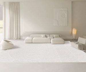 Geometric Modern Rugs for Dining Room, Simple Modern Carpets for Interior Design, Abstract Geometric Modern Rugs for Living Room, Soft Modern Rugs for Bedroom-LargePaintingArt.com