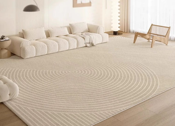 Geometric Modern Rug Placement Ideas for Dining Room, Large Modern Rugs for Living Room, Abstract Contemporary Modern Rugs for Bedroom-LargePaintingArt.com