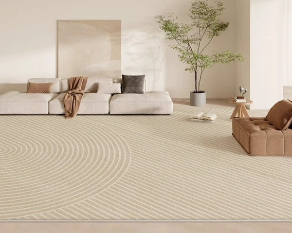 Geometric Modern Rug Placement Ideas for Dining Room, Large Modern Rugs for Living Room, Abstract Contemporary Modern Rugs for Bedroom-LargePaintingArt.com