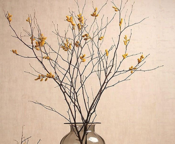 Myrtle Twigs, Natural Decorations, Flower Arrangement, Handmade Artificial Flower, Natural Dried Flower Twigs-LargePaintingArt.com