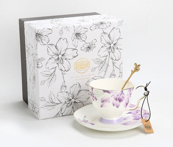 Luxury Tea Cup with Saucer, Elegant Coffee Cup, Porcelain Coffee Cup, Ceramic Tea Cup Set, Porcelain Tea cups, British Tea Cup Set, Afternoon Tea Cup with Saucer Set-LargePaintingArt.com