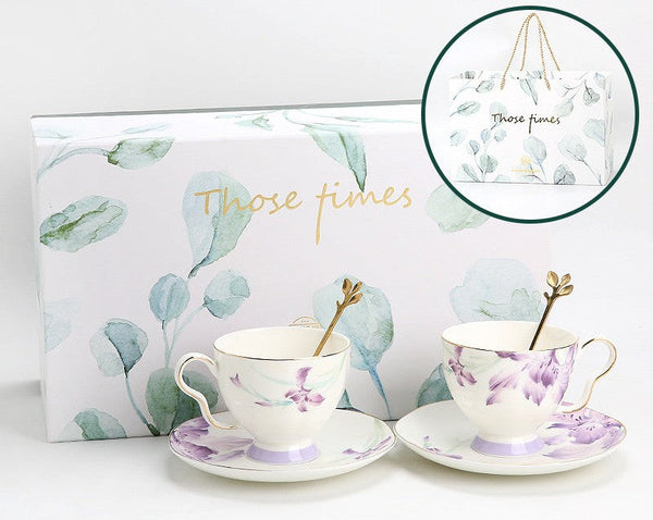 Luxury Tea Cup with Saucer, Elegant Coffee Cup, Porcelain Coffee Cup, Ceramic Tea Cup Set, Porcelain Tea cups, British Tea Cup Set, Afternoon Tea Cup with Saucer Set-LargePaintingArt.com