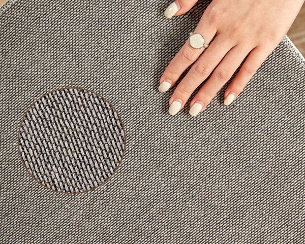 Bedroom Abstract Modern Area Rugs, Contemporary Modern Rug for Living Room, Circular Modern Rugs under Chairs, Geometric Round Rugs for Dining Room-LargePaintingArt.com