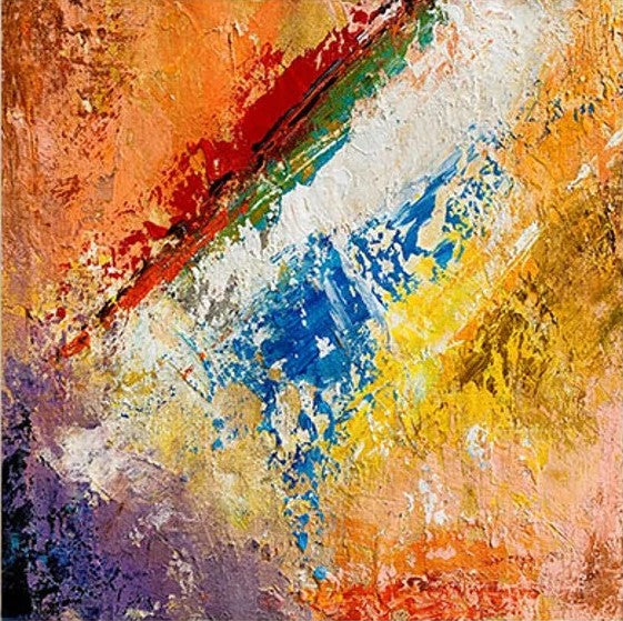 Hand Painted Acrylic Painting, Wall Art Painting for Living Room, Modern Contemporary Artwork, Acrylic Paintings for Dining Room-LargePaintingArt.com