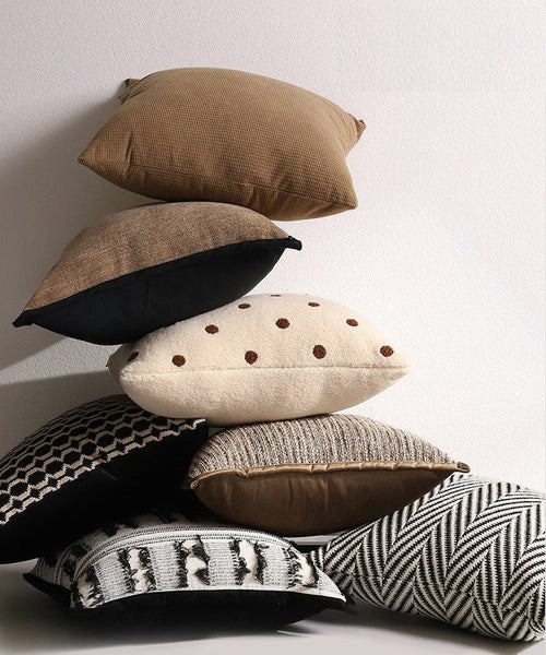 Geometric Modern Sofa Pillows, Decorative Pillows for Couch, Contemporary Throw Pillows, Modern Pillows for Dining Room, Modern Sofa Pillows-LargePaintingArt.com