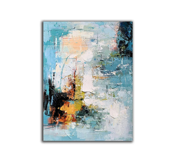 Extra Large Acrylic Painting, Modern Contemporary Abstract Artwork, Simple Modern Art, Living Room Wall Art Painting, Palette Knife Paintings-LargePaintingArt.com