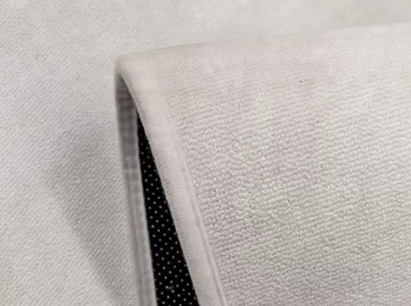 Modern Rugs for Dining Room, Abstract Contemporary Round Rugs under Chairs, Circular Area Rugs for Bedroom, Geometric Modern Rugs for Living Room-LargePaintingArt.com