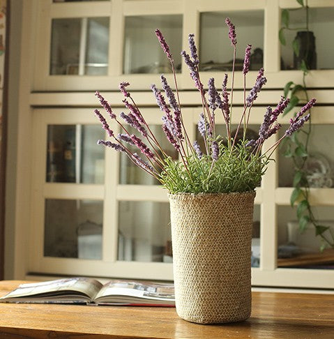 Lavender Flowers, Spring Artificial Floral for Dining Room, Bedroom Flower Arrangement Ideas, Simple Modern Floral Arrangement Ideas for Home Decoration-LargePaintingArt.com