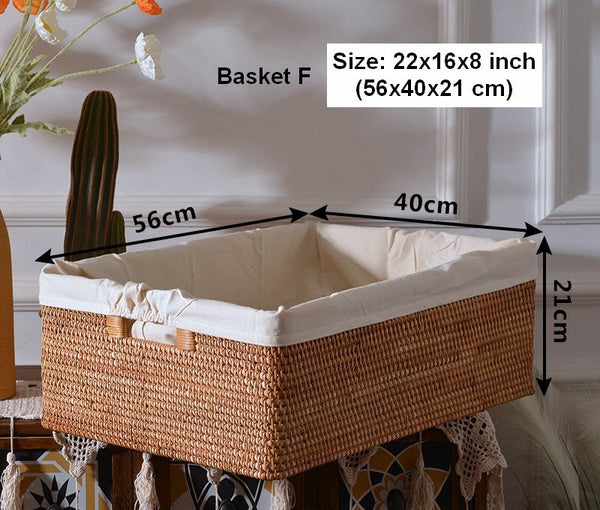 Storage Baskets for Bedroom, Extra Large Storage Basket for Clothes, Rectangular Storage Baskets, Storage Basket for Shelves-LargePaintingArt.com
