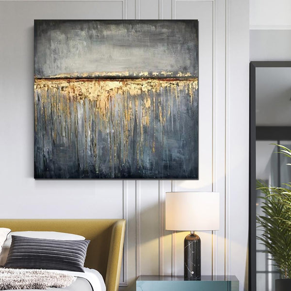 Extra Large Abstract Paintings on Canvas, Bedroom Wall Art Ideas, Simple Painting Ideas for Bedroom, Hand Painted Abstract Painting-LargePaintingArt.com