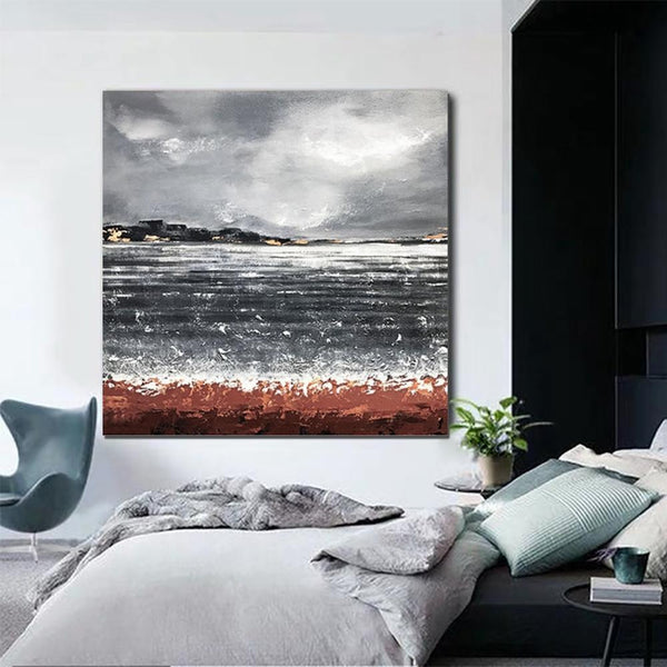 Large Abstract Paintings for Bedroom, Simple Painting Ideas for Living Room, Hand Painted Acrylic Painting, Simple Modern Wall Art Ideas-LargePaintingArt.com
