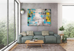 Extra Large Paintings, Wall Painting Acrylic Abstract Art, Simple Acrylic Paintings, Modern Abstract Acrylic Painting, Living Room Wall Painting-LargePaintingArt.com