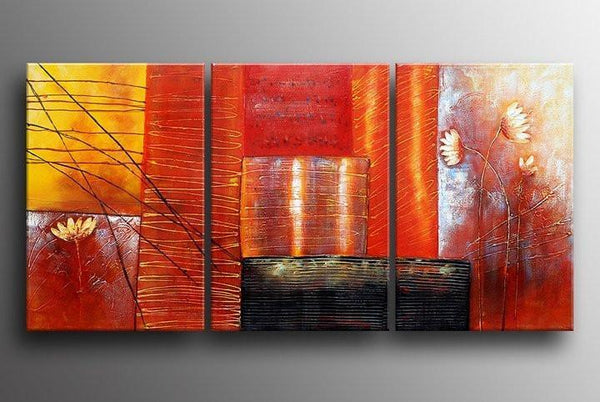 Red Abstract Painting, Abstract Art, Canvas Painting, Abstract Art for Sale-LargePaintingArt.com