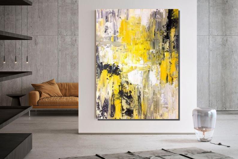 Modern Wall Art Painting, Large Contemporary Abstract Artwork, Acrylic Painting for Living Room-LargePaintingArt.com