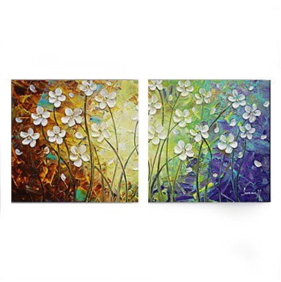 Flower Painting, Acrylic Flower Paintings, Bedroom Wall Art Painting, Modern Contemporary Paintings-LargePaintingArt.com